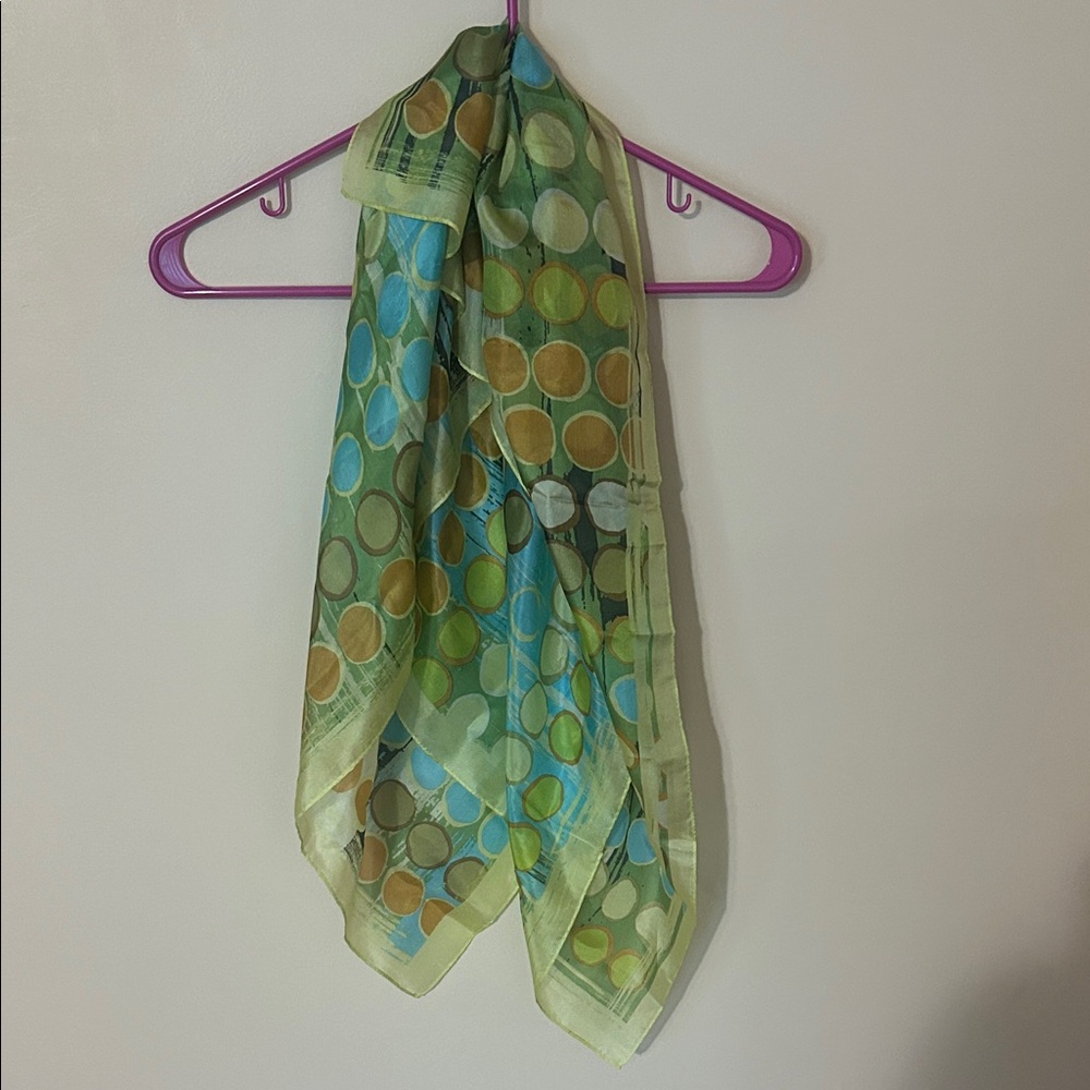 Cynthia Rowley 100% silk Multicolor Patterned Scarf